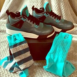 Nike Air Jordan 4 IV Retro 30th BG GS Teal